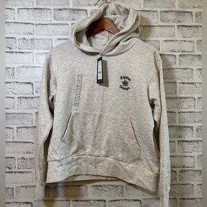 NWT! Women’s Alpine Design buttery soft cream/gray heather hooded sweatshirt M